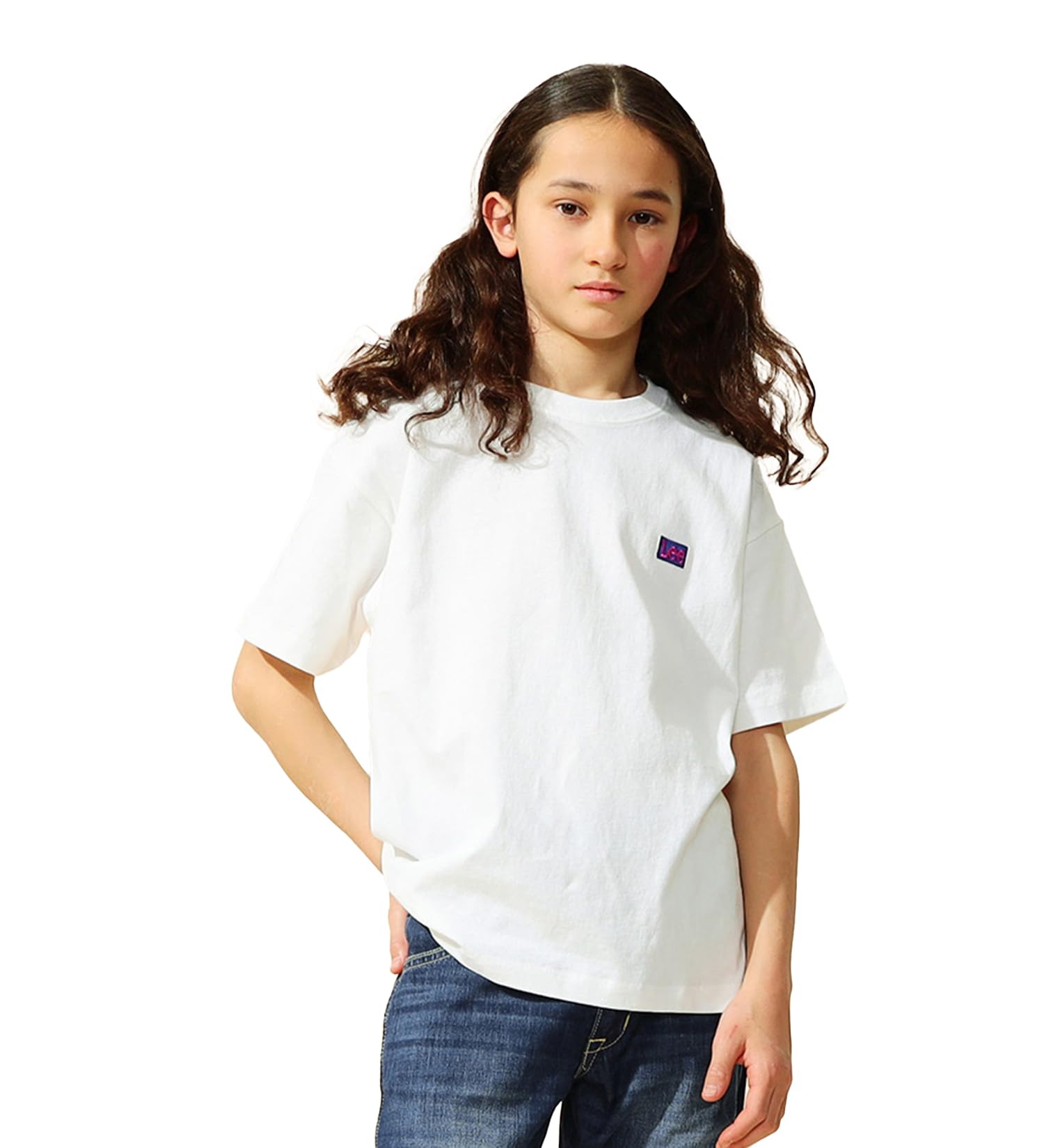 

Lee Back Print Logo Short Size 110 T-Shirt, Sleeve, Kids Clothing, White, (Sizes 110-150cm) белый