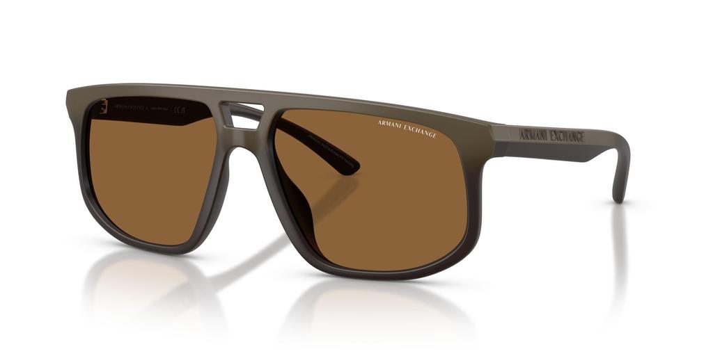 Armani Exchange Sunglasses Matte Brown Gradient Brown 58mm 83917358 0AX4161SU [ARMANI EXCHANGE]