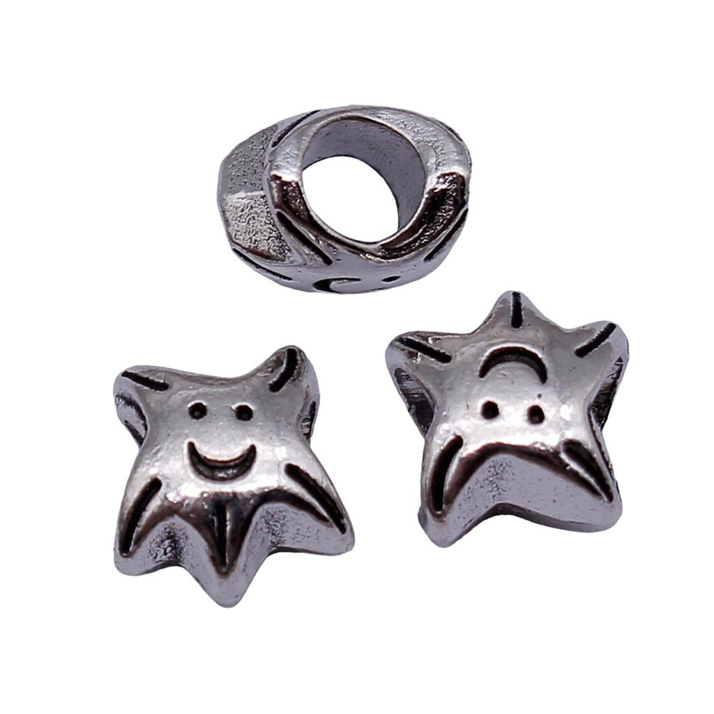 Animal Spacer Beads Large Hole Charms For Necklace Jewelry Making Starter Kit