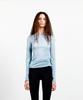 Kueoumeon Wool Blend Long Sleeve Top (Ice Blue)