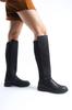 Women Modern Stylish Fashion Boots Boots Faux Leather Casual Boots Elastic Stretch Enpar Black Skin Available