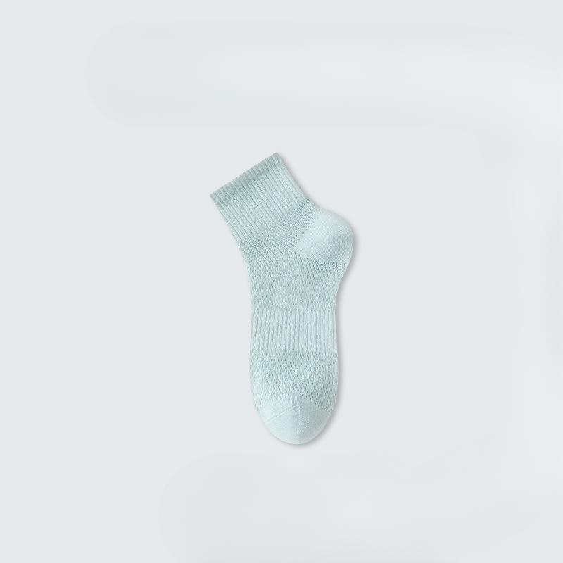 Female Summer Mesh Thin Pure Cotton Bacteriostatic Breathable Tube Socks