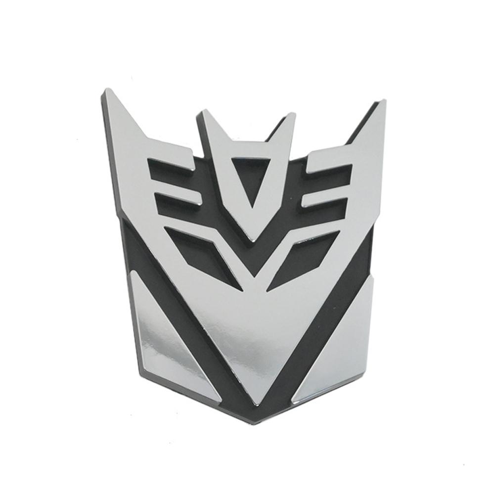 1Pcs Car Aluminum Alloy Autobots Transformers Emblem Car Body Rear Trunk Logo Stickers Side Window Decal Decoration Accessories