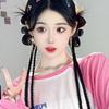 Synthetic Braids Wigs Ponytail Twists Boxing Braid Wig with Hair Clip for Women Girls Ladies Female