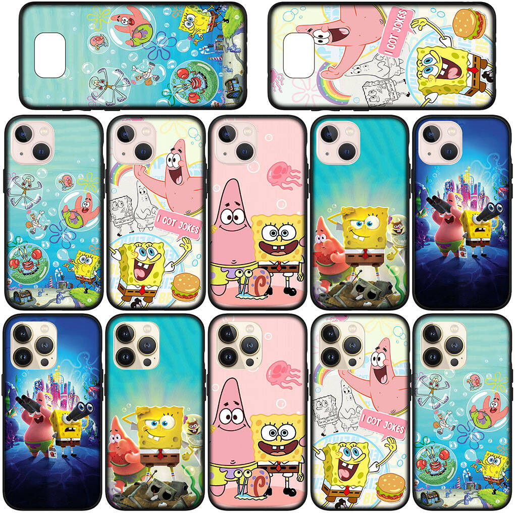 Custodia per Telefono per iPhone 17 16 15 Plus Huawei P30 P20 Lite Redmi Note 14 12 11 13 Pro Max OPPO A60 A80 A40 A18 A38 Copertina Cartoon S-SpongeBobs SquarePants