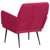 Armchair Burgundy 62 X 79 X 79 Cm Velvet