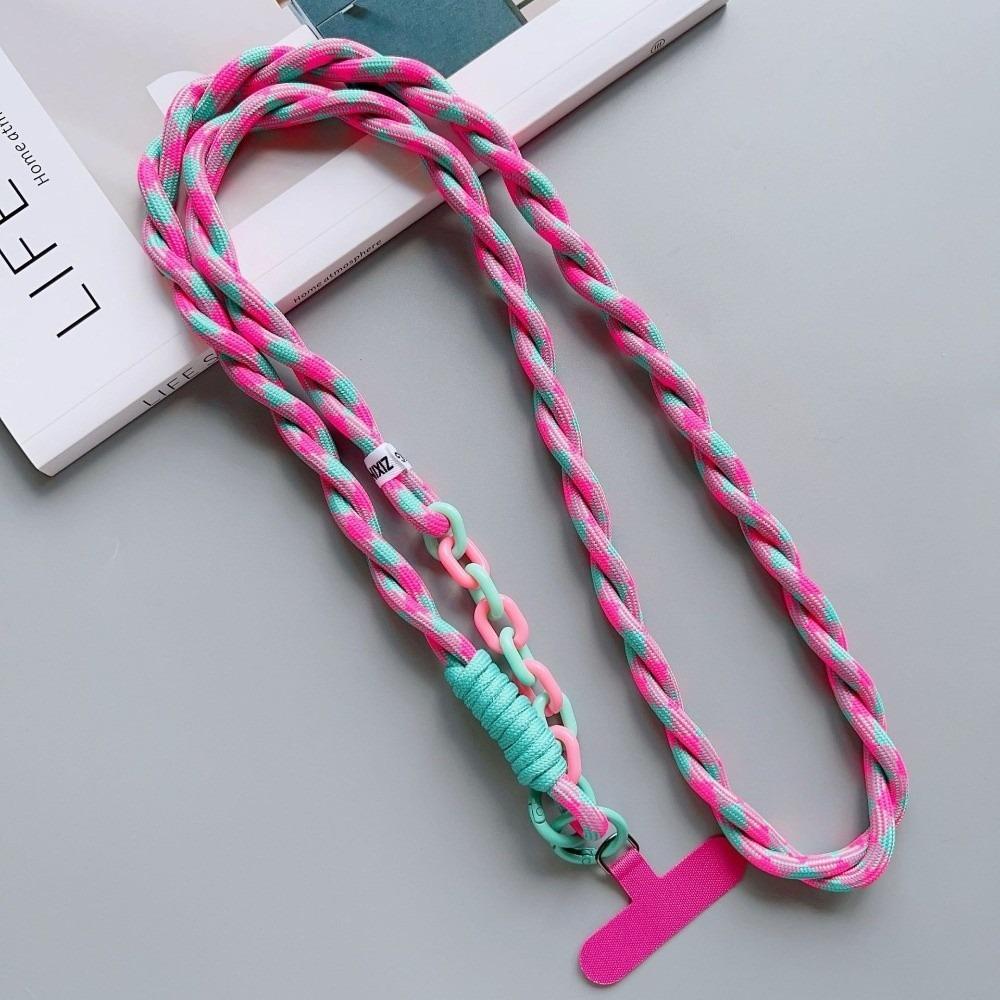 Dopamine Shoulder Strap Rope Lanyard Nylon Crossbody Hanging Rope  Phone Charm Accessories 02