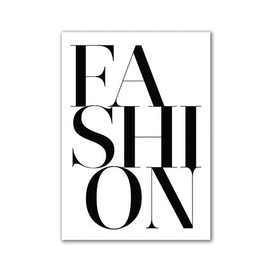 Fashion Black And White Sexy Poster Flower Women Motivational Text Minimalist Canvas Painting for Living Room Modern Home Decor