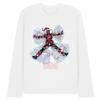 Deadpool Unisex Adult Snow Angels Long-Sleeved Christmas T-Shirt