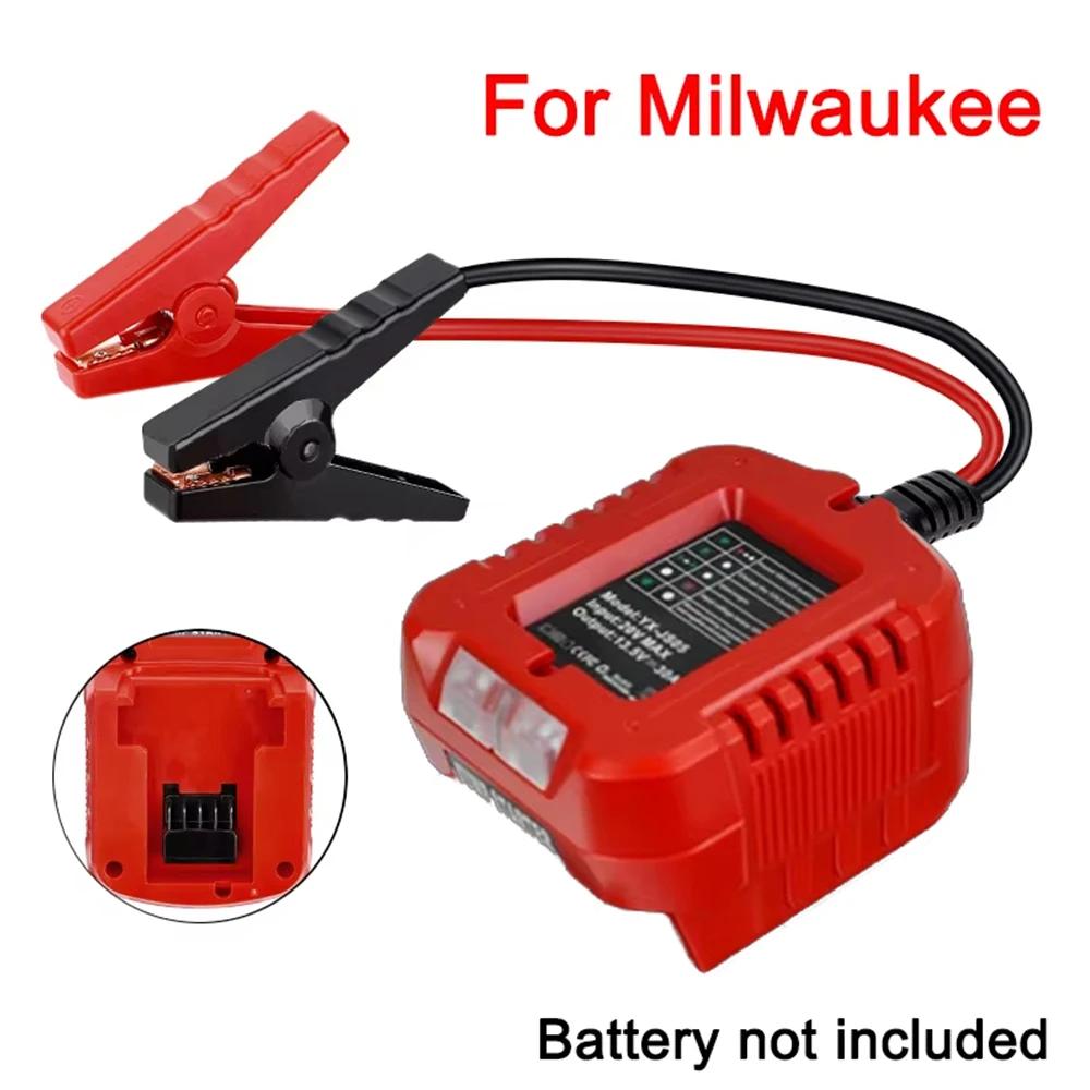 Jumper Cables For Makita/Dewalt/Milwaukee/Bosch 18V Li-ion Battery Jump Starting Adapter Auto Booster Cable Car Igniter Charger