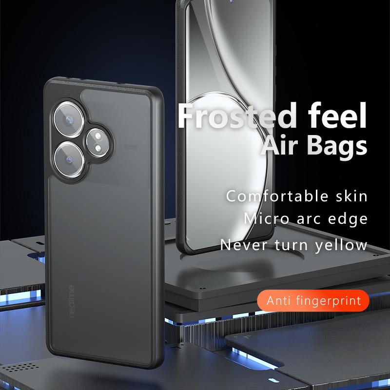 Για το Realme GT Neo6 Neo 6 SE Ματ Αντιδακτυλικό Αποτύπωμα Διαφανές Χρώμα Αντικραδασμική θήκη TPU Αντιπτωτική θήκη που δεν κιτρινίζει πίσω κάλυμμα