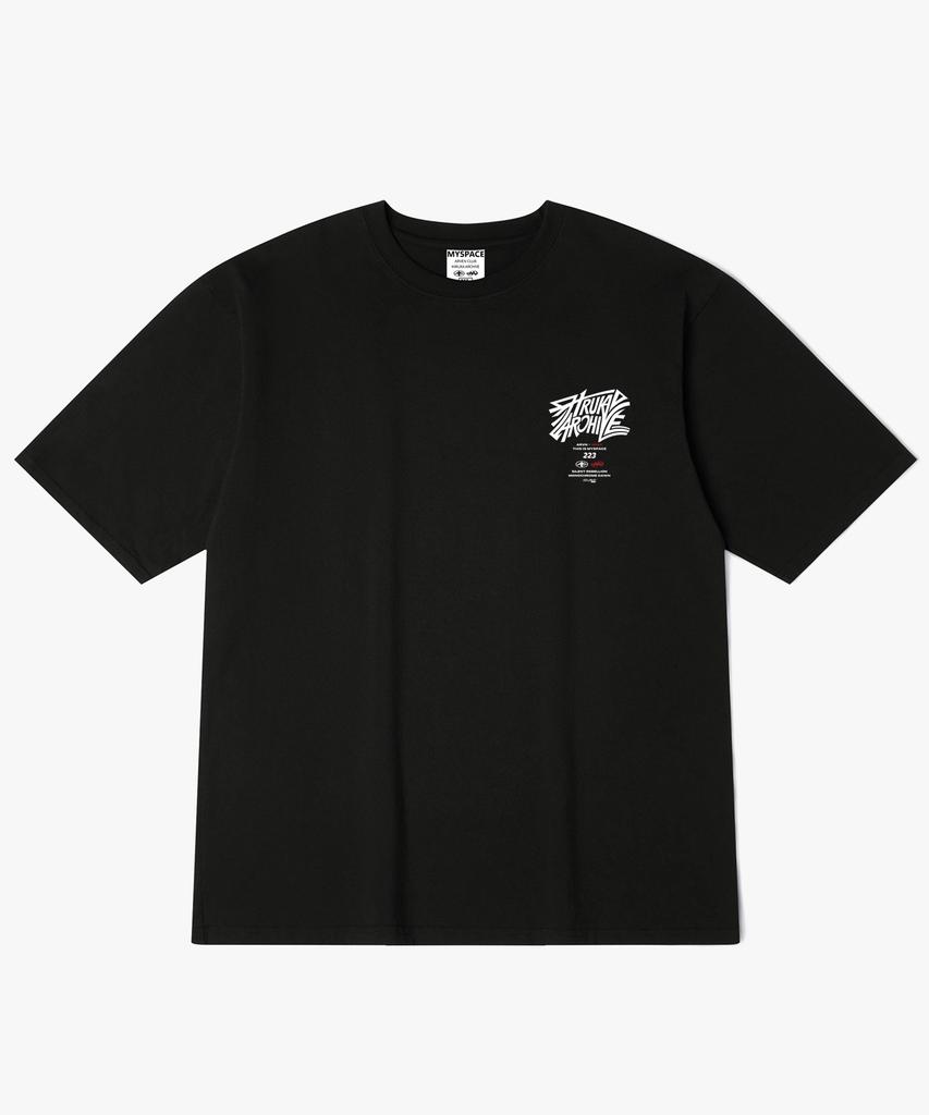 Hilukaakaibeu Kinetic Multi-Logo Back Print Short Sleeve T-Shirt