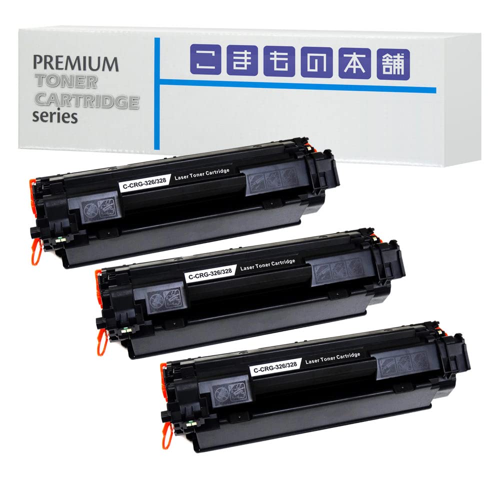 

Komamono Honpo Сумісний тонер Canon чорний, виготовлений на заводі та картриджі для принтерів CRG-326, 3 шт., сертифікований ISO [Сумісний з] LBP-6200, чорний