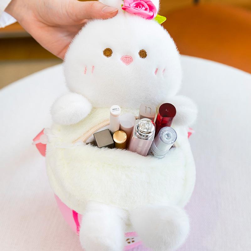 New Cute Rabbit Doll Plush Toy Hug Bucket Capybara Doll Backpack Girl Parent-child Birthday Gift