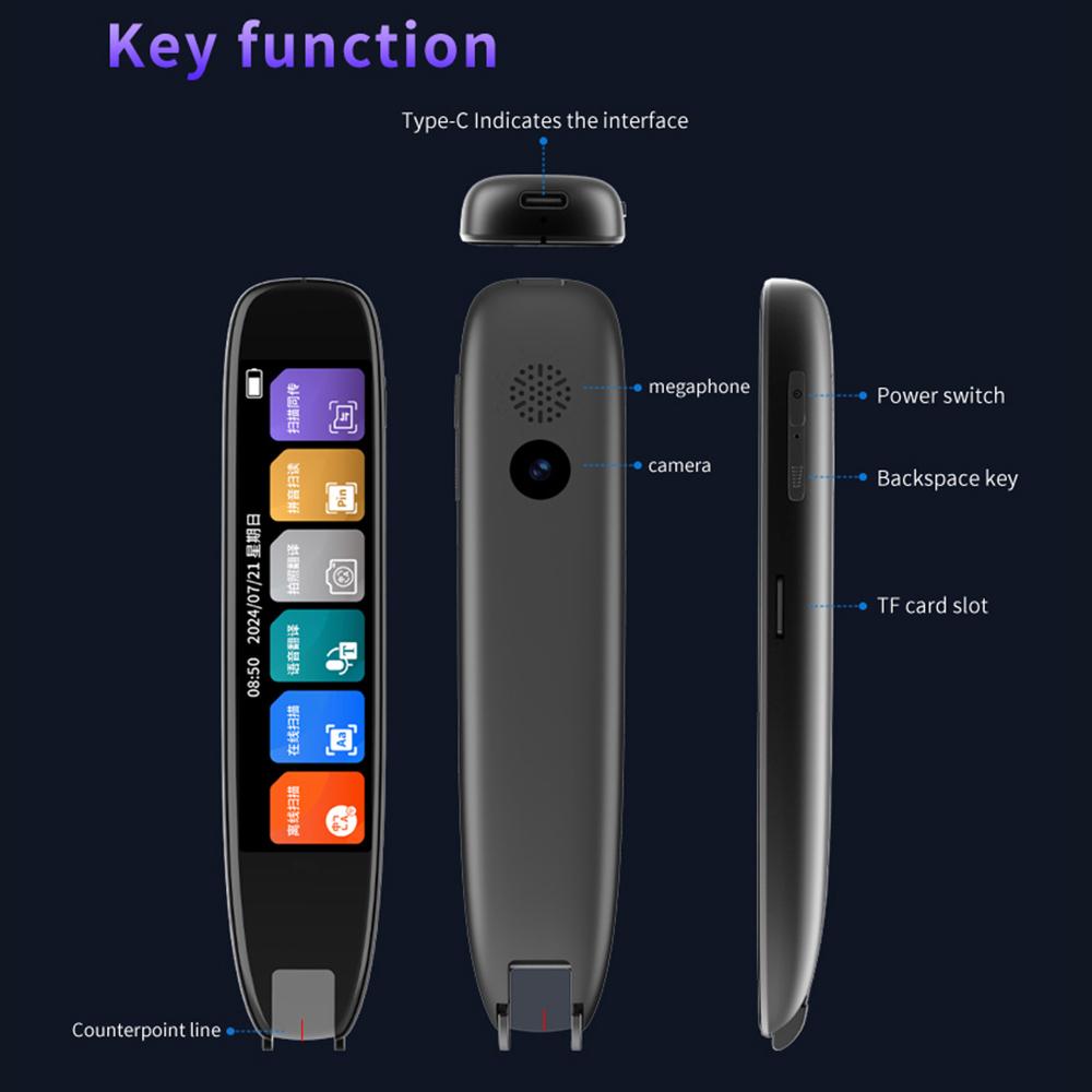 Dictionary Translation Pen Scan Reader Device Text Scanning Reading Translator WiFi/BT Connection Online Photo Translate