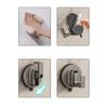 Suction Cup Hooks Wall Mounted Bathroom Clothes Hanger Kitchen Cabinet Door Hooks For Bathroom Tile Glass Surfaces