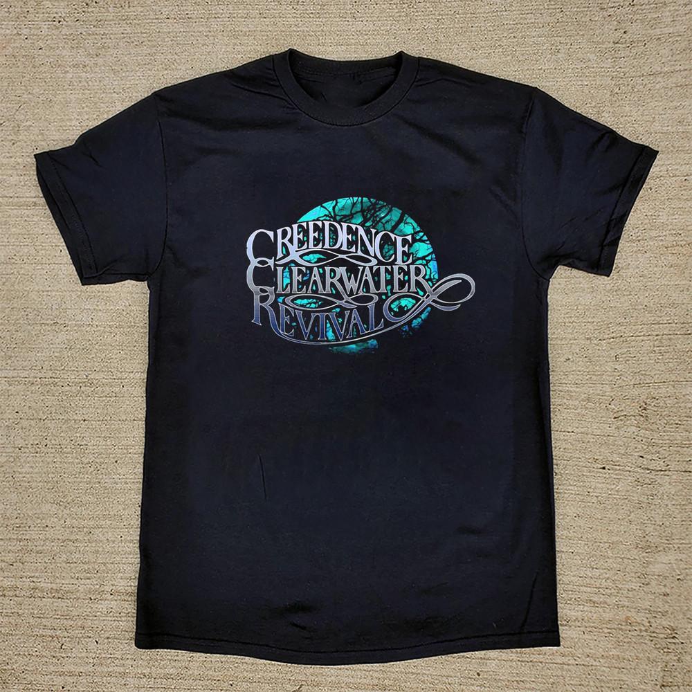 

Creedence Clearwater Revival LOGO Black Cotton Shirt Full size S-5XL SN195 Unisex T-Shirt XXXXL
