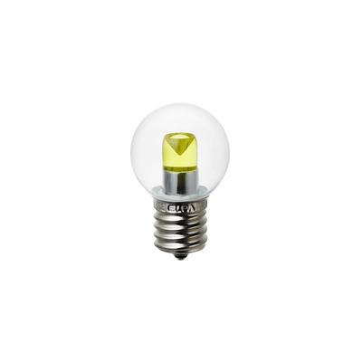 ELPA LED Decorative Bulb, Mini Ball Shape, 17mm Base (G30), Clear Yellow, LDG1CY-G-E17-G249