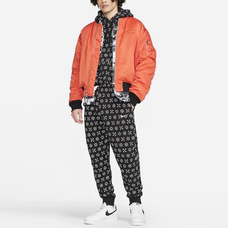 Nike Sportswear Club Fleece Embroidered Logo Print Joggers Men Bottoms Black FJ1637-011