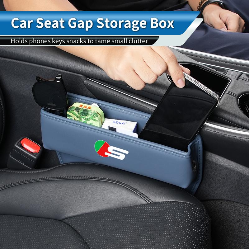 Car Seat Gap Storage Box Side Seam Organizer Leak-Proof Case Accessories For Jaguar XF XJ XFR XKR X-Type F-Pace I-Pace S-Type F PP30