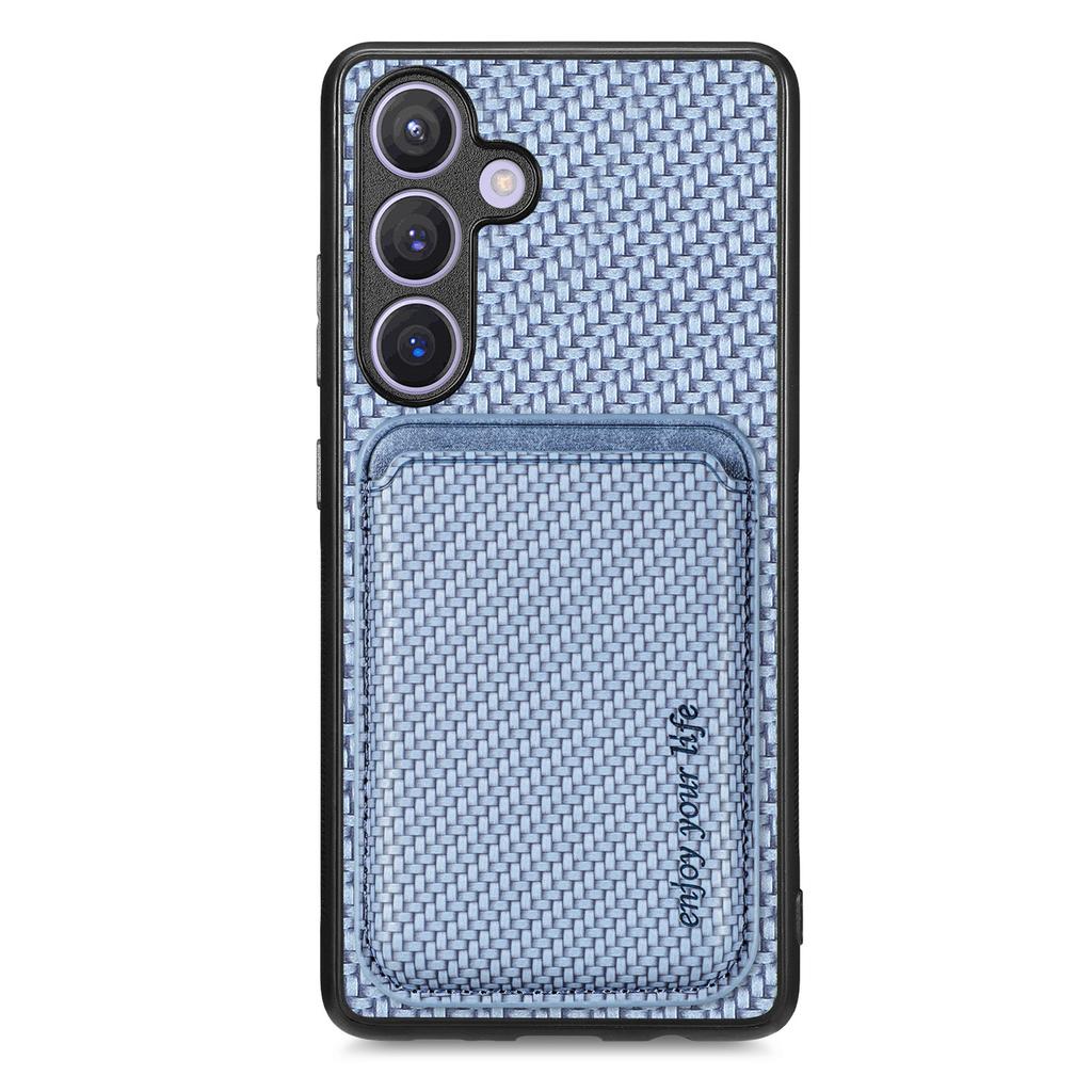 For Samsung Galaxy S25+ Case Magnetic Detachable Card Holder Phone Back Cover