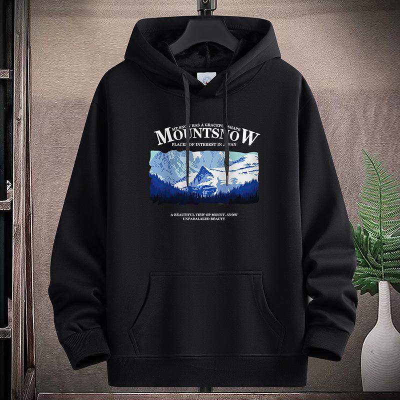 

Толстовка с капюшоном с узором Ice Peak для мужчин и мальчиков, большой размер, длинный рукав, спортивная рубашка, пуловер 4XL чёрный