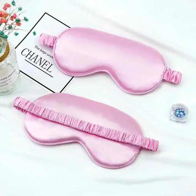 Soft Imitated Silk Sleep Eye Mask Shading Eyeshade for Travel Relax Health Eye Care Shield Travel Sleeping Mask Night Blindfold