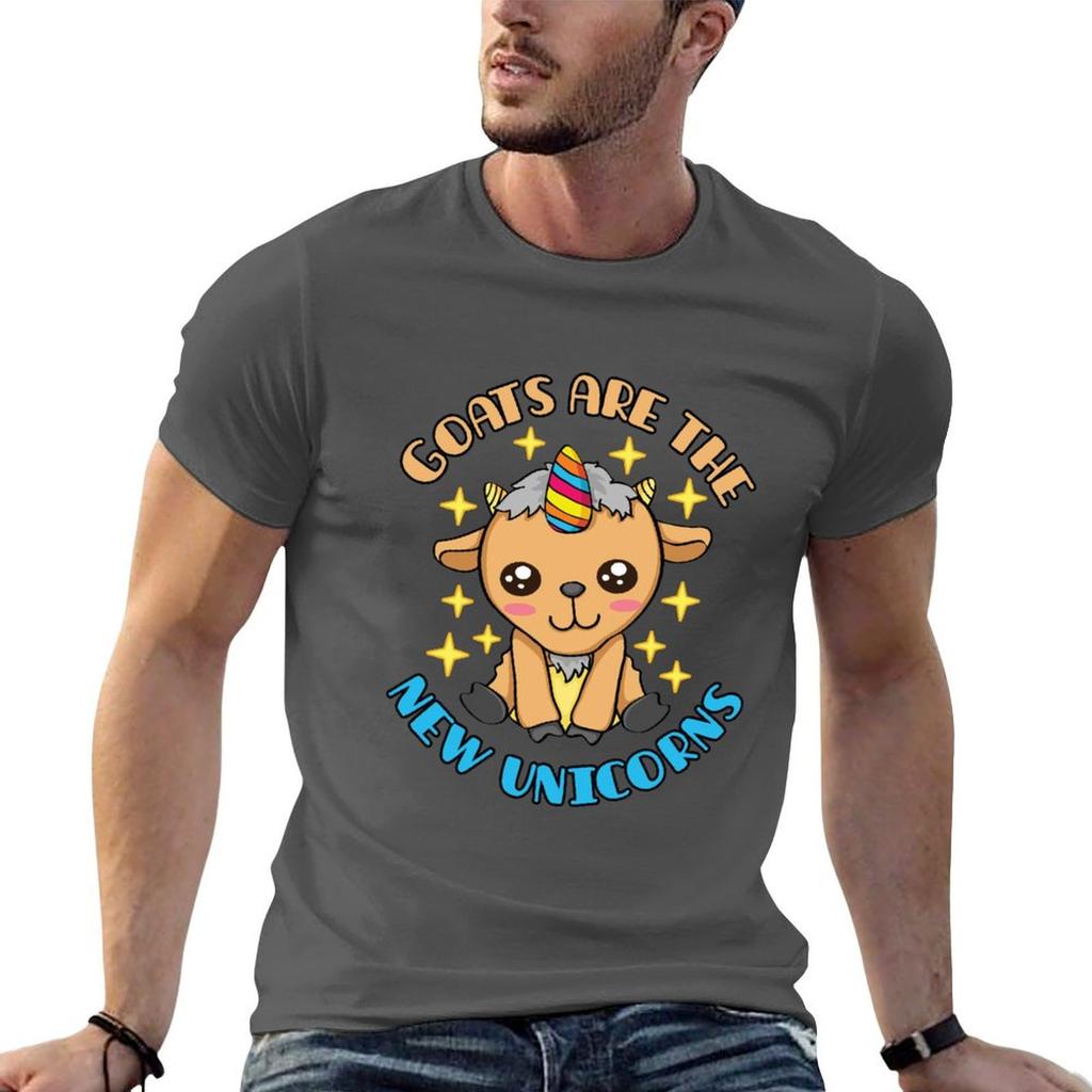 Goats Are The New Unicorns Tshirt Heavy Duty Casual Work Tee