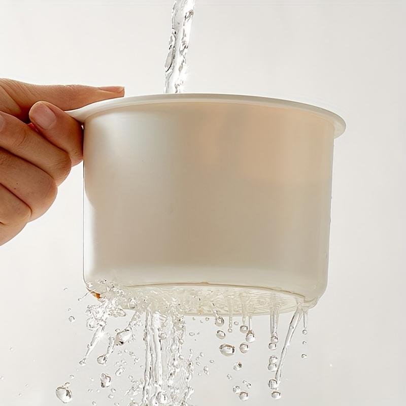 2-In-1 Sink Filter Basket with A Press-Open Lever Adjustable Faucet Hook Clog-Resistant Filter Mesh Durable Kitchen Draining Basket Anti-Clogging Tool