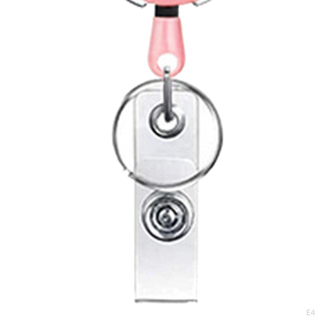 Fashion Keychain Retractor Men Business Durable Chain Holder Ring Fob