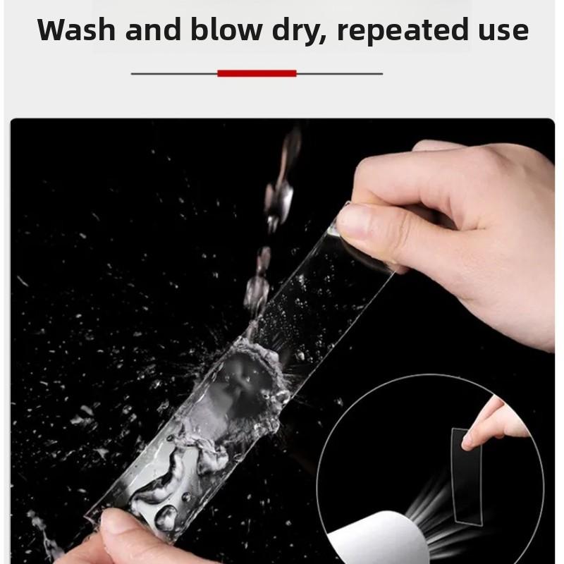 1/3/5M Double Sided Adhesive Tape Strong Transparent Nano Double Sided Sticky Tape Waterproof Reusable Wall Sticker Super Strong