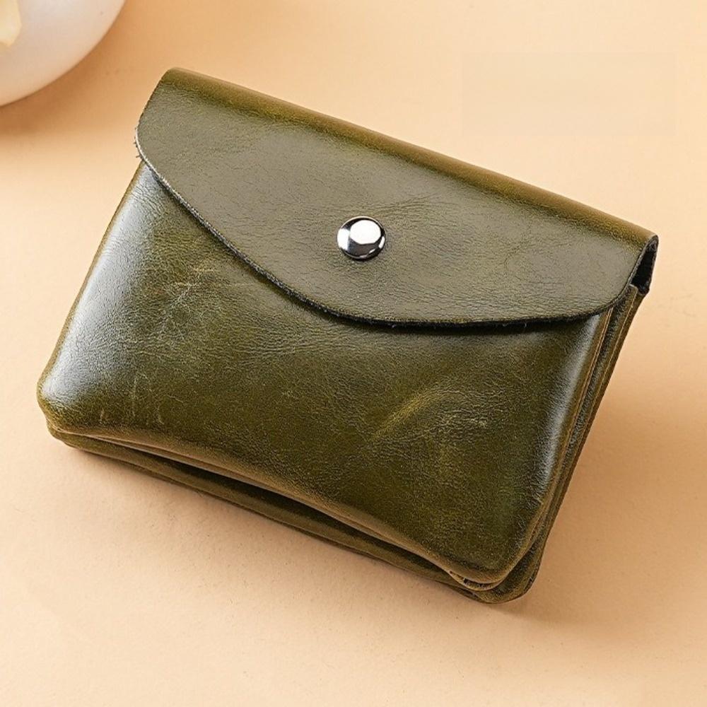 Zipper Short Wallet Hasp Mini Purse Bag Portable Leather Small Coin Pouch  Shopping