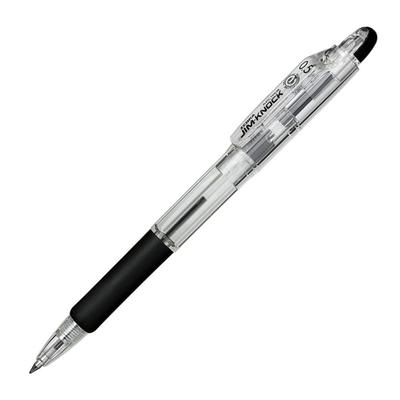 Zebra Jim Knock Ballpoint 10 Oil-Based Pen, 0.5mm, Black, Pens, B-KRBS-100-BK