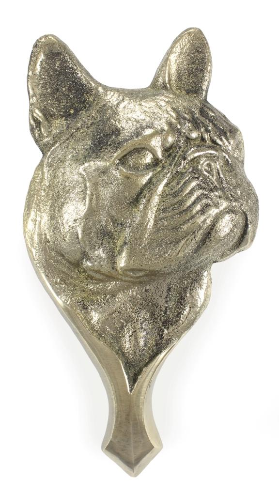 French Bulldog, Frenchie – Door knocker in the shape of a dog's head, brass knocker | Art-Dog
