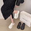 Woven bag head cool slippers outer wear summer new muffin thick bottom versatile hollow sandals women's
