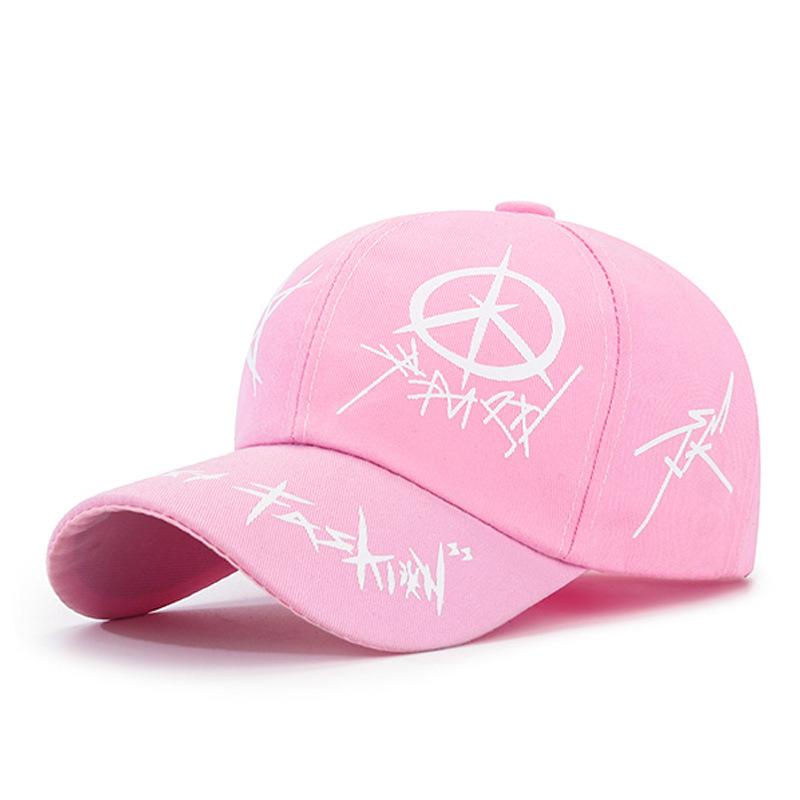 Versiune coreeană șapcă de baseball cu parasolar graffiti modă tineret student bărbați și femei stradă casual cu imprimeu primăvară și vară