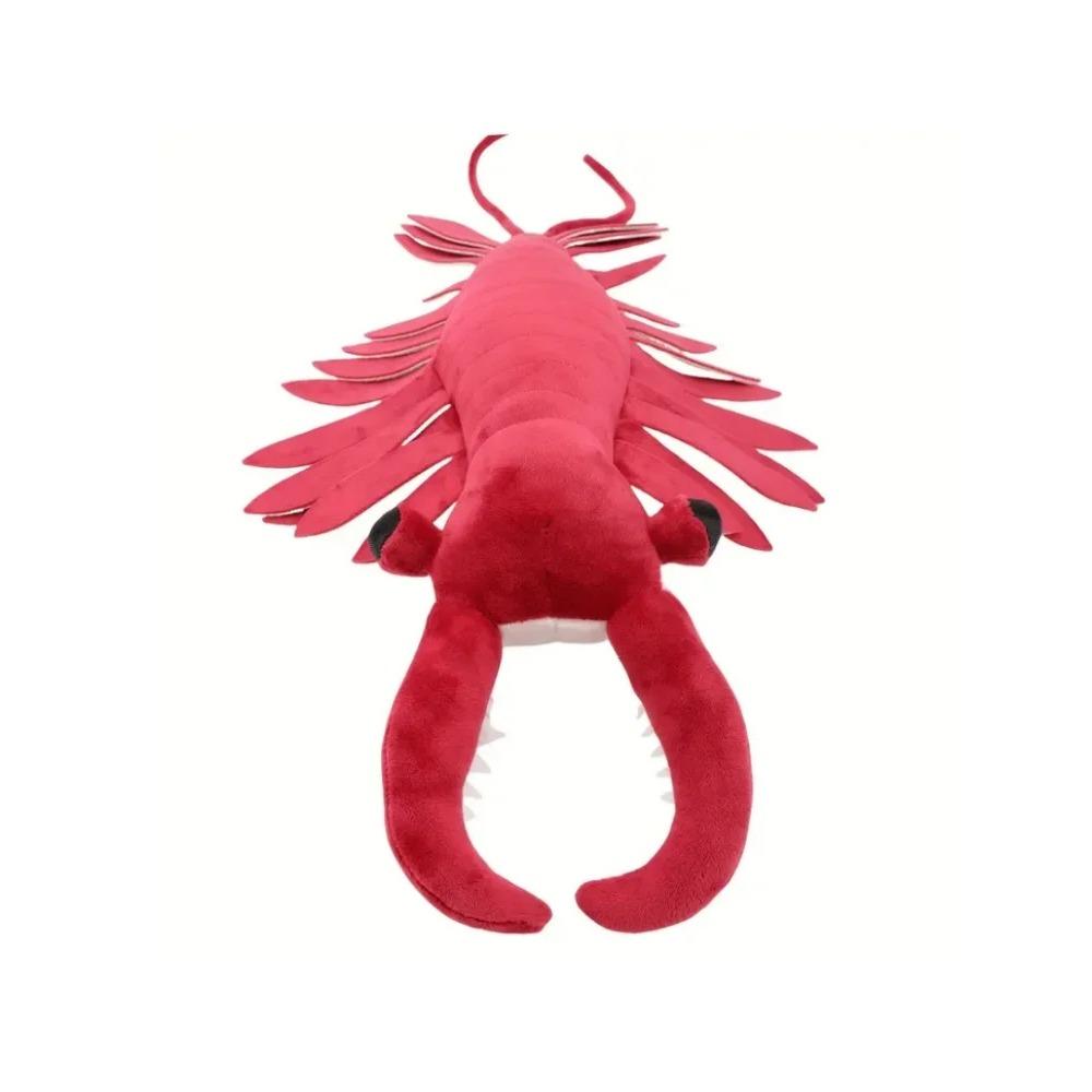 54.99cm Jucărie de pluș realistă Anomalocaris, creveți roșii vibrante, realistă, cu detalii complexe, Cadouri de Crăciun, Aniversare