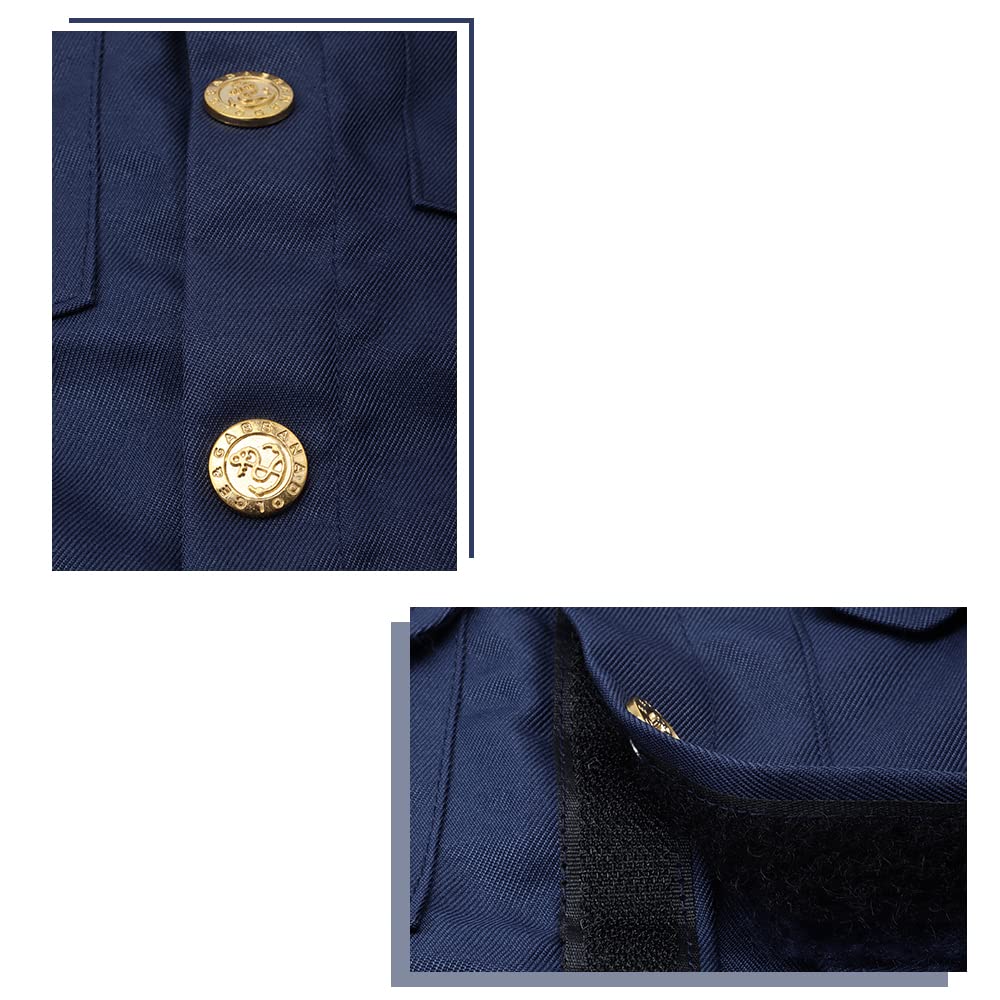 Police Cosplay Children Kids Halloween Police Officer Years Cosplay Costume Uniform Police Officer Costume Halloween Costume [Lhyxuuk] 3-12