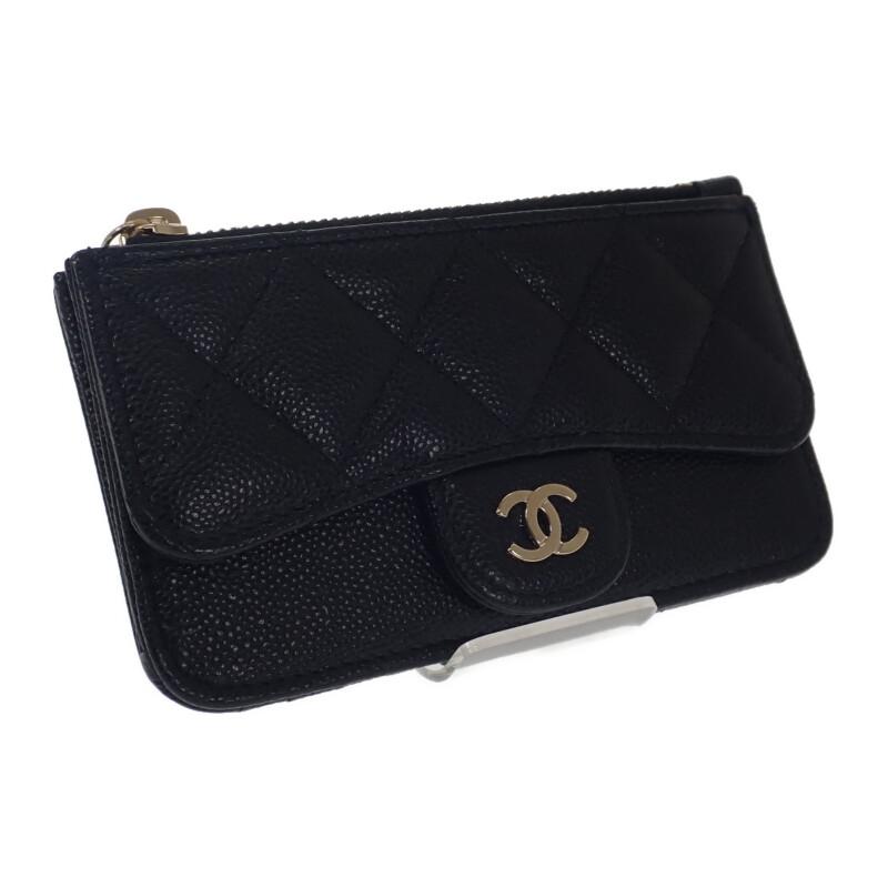 Chanel AP2570_B10583_C3906 Card Case Black Women