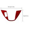 Red ABS Interior Gear Shift Cover Sticker Trim Fit For BMW X5 E53 2000-2006