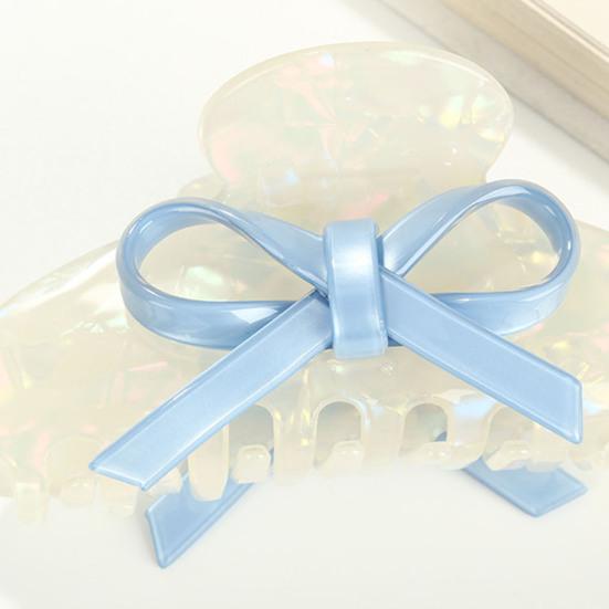 Women Hair Claw Bowknot Flower Shape Anti-slip Teeth Hair Clip Large