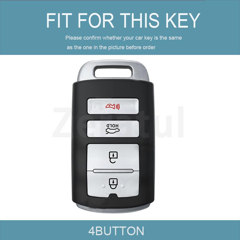 4 Buttons Tpu Shell Fob Holder For Kia Cadenza Sorento K3 K5 K7 K900 Quoris Car Key Case Cover Keyless Protector Accessories