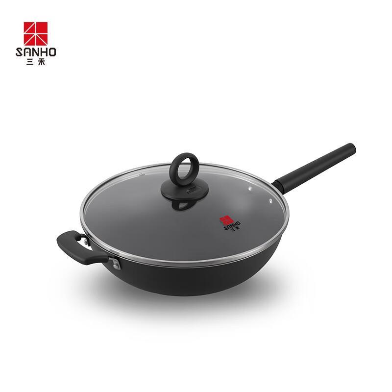 Sanhe 34cm Titanium Alloy Coating-Free Wok