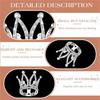 A84E-60Pcs Crown Cake Topper Mini Baby Crown Queen Crown Small Princess Headpiece Cake Decoration For Baby Shower Decor