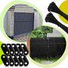 Secure Your Privacy Screens with Weatherproof Mounting Clips Set Available in 50 or 100 Pieces for Fences and Gardens