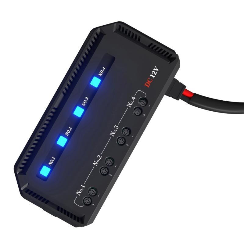 12V 4 Way e  Block with LED Indicator 4 Circuit 20A  Box Holder Block Panel for Auto Car Boat Truck