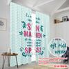 2 Stück 2D Flachdruck Vorhang Spaß und Bedeutungsvoll Polyester Ohne Strom Festliche Vorhänge Perfekt für Innen- und Außenbereich