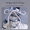 Wild Elephant Colorful Thickened Round Shoelaces for Outdoor Hiking & Sports Shoes - Black & White, One Pair
