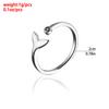 European and American Small Fresh Dolphin Small Whale Mermaid Tail Ring Ring Opening Adjustable Ocean Wind Bracelet