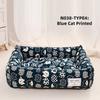 Dropshipping Long Faux Fur Pet Bed Comfortable Waterproof Plush Donut Round Dog Bed Soft Washable Cat Bed Removable Pet Cushion
